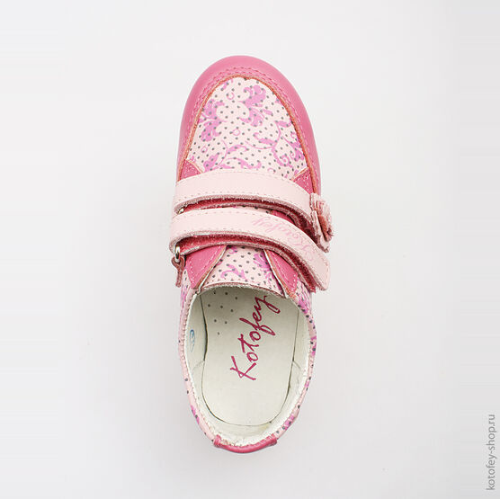 332062-23 Полуботинки для девочки роз-фук фото №4