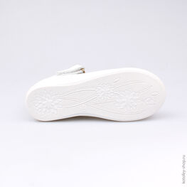 332070-21 Туфли для девочки бел-зол фото №3