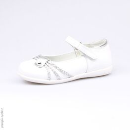 332071-21 Туфли для девочки бел-срб