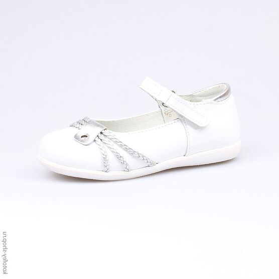 332071-21 Туфли для девочки бел-срб