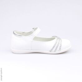 332071-21 Туфли для девочки бел-срб фото №2