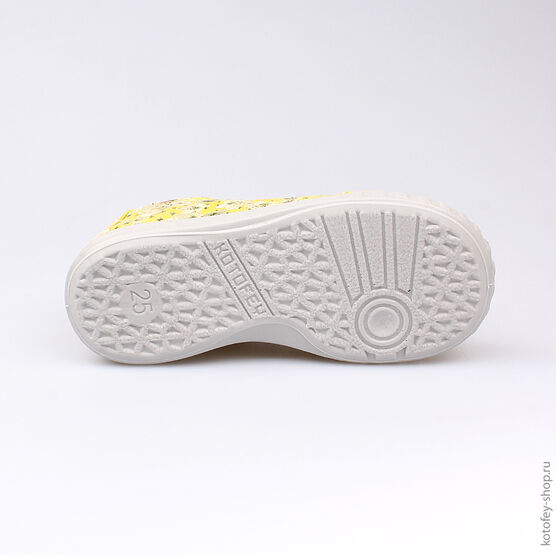 332077-21 Полуботинки для девочки желтый фото №3