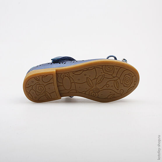 333004-22 Туфли для девочки светло-синий фото №3