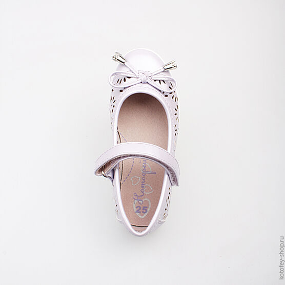 333004-23 Туфли для девочки сиреневый фото №4