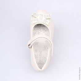 333008-21 Туфли для девочки белый фото №4