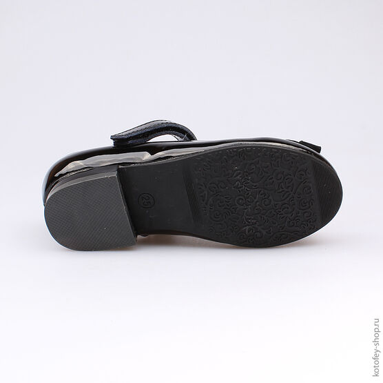 333008-22 Туфли для девочки черный фото №3