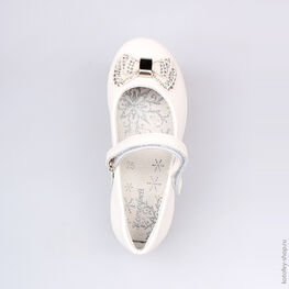 333009-21 Туфли для девочки белый фото №4