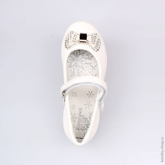 333009-21 Туфли для девочки белый фото №4