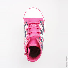 341007-11 Кеды для девочки син-цве фото №4