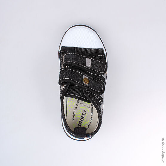 341008-12 Кеды для мальчики черный фото №4