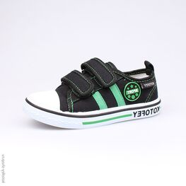 341009-11 Кеды для мальчики чер-зел