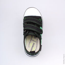 341009-11 Кеды для мальчики чер-зел фото №4