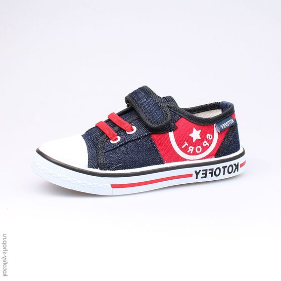 341010-11 Кеды для мальчики син-кра