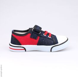 341010-11 Кеды для мальчики син-кра фото №2