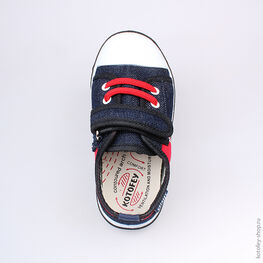 341010-11 Кеды для мальчики син-кра фото №4