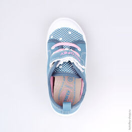 341011-11 Кеды для девочки светло-синий фото №4