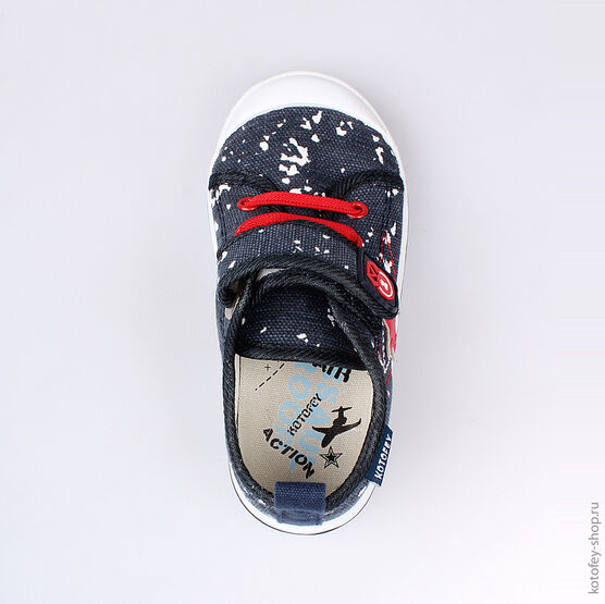 341014-12 Кеды для мальчики светло-синий фото №4