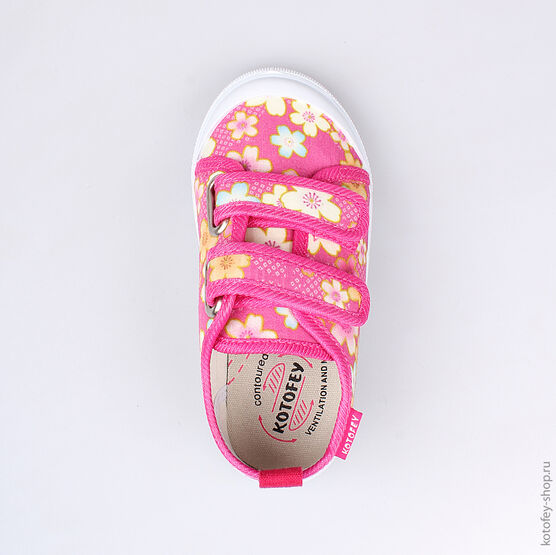 341015-11 Кеды для девочки фуксия фото №4