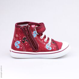 341020-12 Кеды для девочки бордовый фото №2