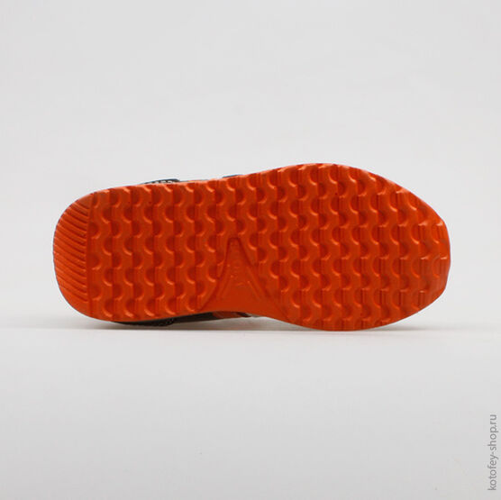 344081-73 Кроссовки на липучках для мальчики сер-ора фото №3