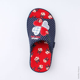 531030-12 Тапочки для девочки син-кра фото №4