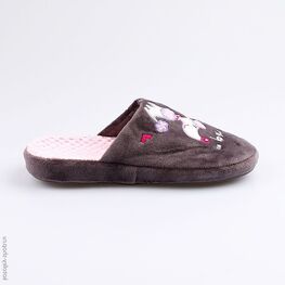 531070-11 Тапочки для девочки серый фото №2