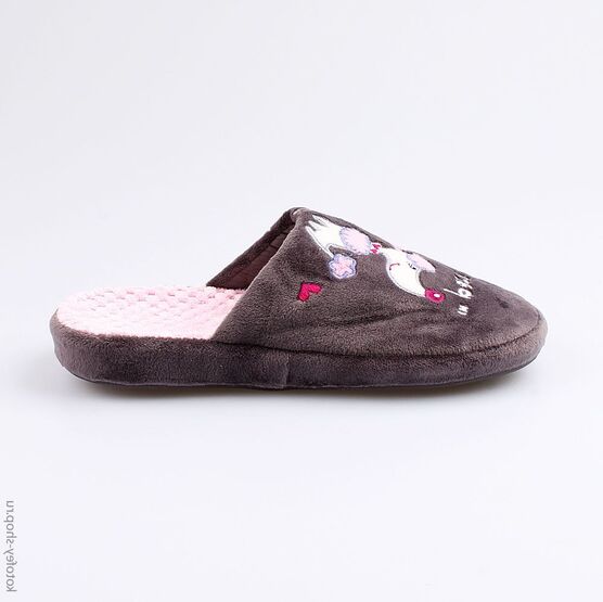 531070-11 Тапочки для девочки серый фото №2