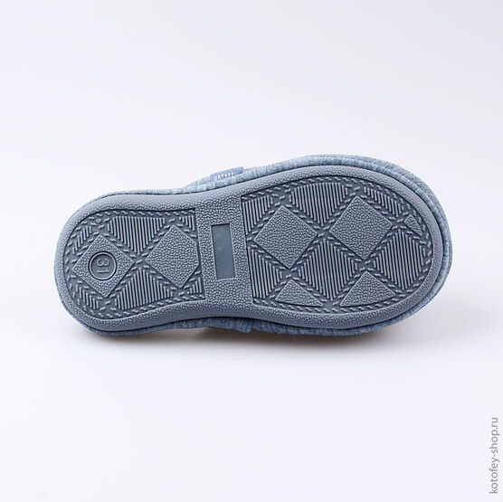 531065-11 Тапочки для девочки голубой фото №3