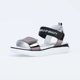 624020-22 Босоножки для девочки серебрист.