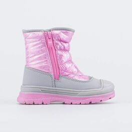 464092-41 Зимние дутики для девочки для девочки роз-сер фото №2