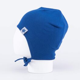 07711601-40 Шапка с завязками синяя для мальчики синий фото №2