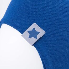 07711601-40 Шапка с завязками синяя для мальчики синий фото №3