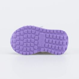 042005-12 Кожаные кроссовки Смайл для девочки белый + сиреневый фото №3