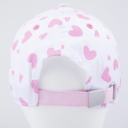 07809089-40 Кепка-бейсболка для девочки Зайка для девочки белый,розовый фото №4