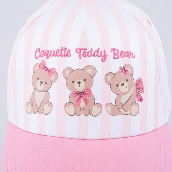 07809092-40 Кепка-бейсболка для девочки Медвежата для девочки разноцветный фото №5