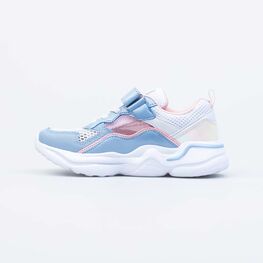 644350-11 Кроссовки с прозрачными вставками для девочки бел-гол-роз фото №2