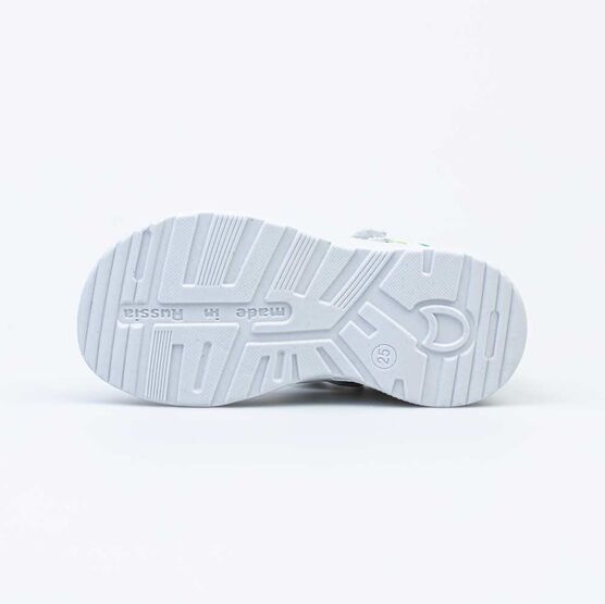 122187-21 Кожаные сандалии Парк Динозавров для мальчики белый с рисунком фото №3