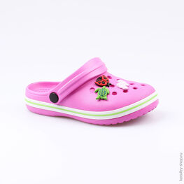 325048-01 Пляжная обувь для девочки фуксия фото №4