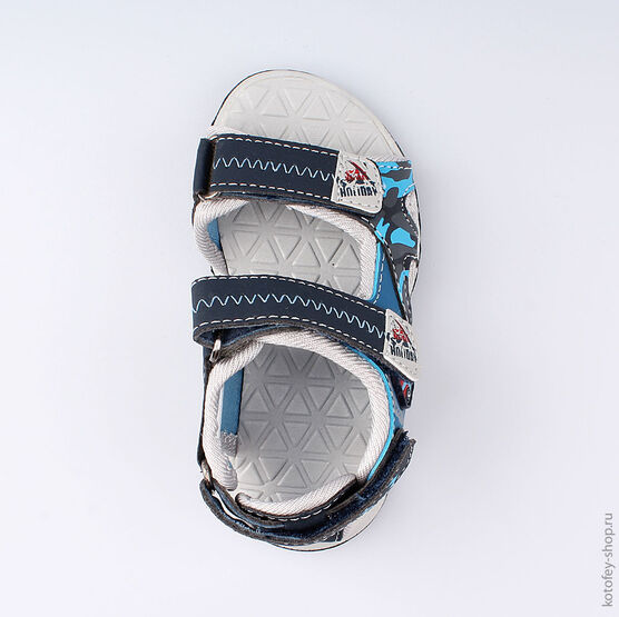 123006-11 Пляжная обувь для мальчики светло-синий фото №4