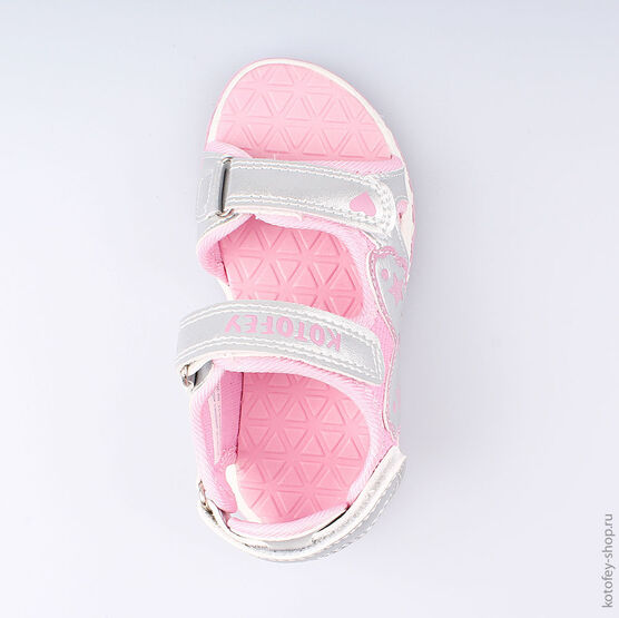 324013-11 Пляжная обувь для девочки срб-роз фото №4