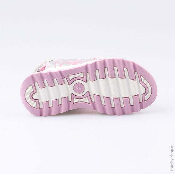 324013-11 Пляжная обувь для девочки срб-роз фото №3