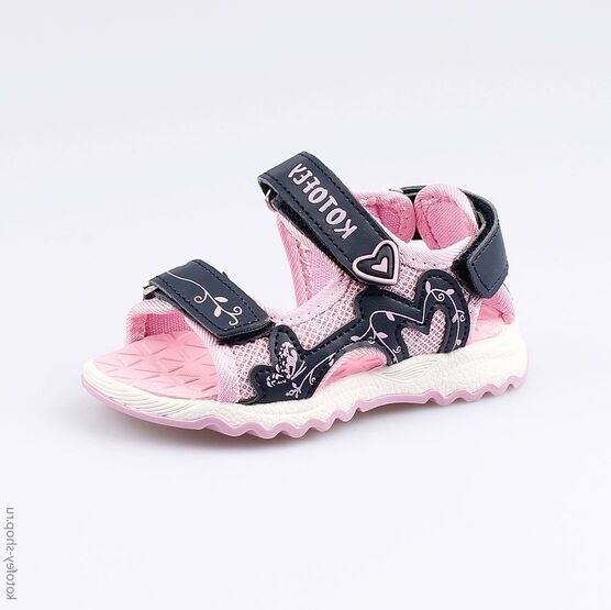 124000-12 Пляжная обувь для девочки син-роз