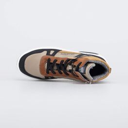 752261-34 Утепленные кожаные ботинки для мальчика-подростка для мальчики коричневый фото №4