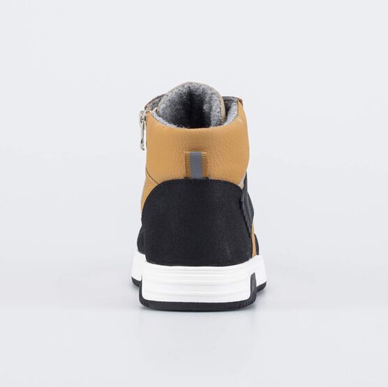 752261-34 Утепленные кожаные ботинки для мальчика-подростка для мальчики коричневый фото №5