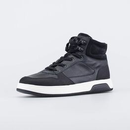 752263-31 Подростковые ботинки на весну-осень черный для мальчики черный