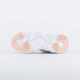 744199-11 Кроссовки со вставками из натуральной кожи на шнурках для девочки бел-беж фото №3