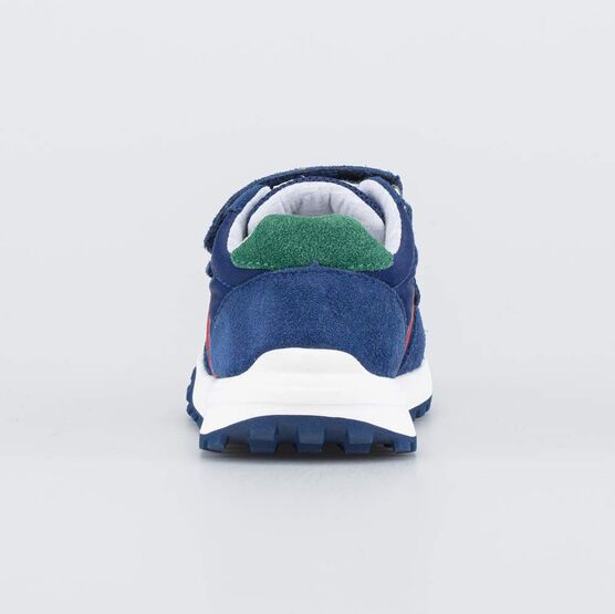 144262-11 Кроссовки с липучками Три звезды для мальчики синий фото №5