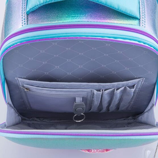 02804316-40 Рюкзак школьный голубой для девочки голубой фото №5