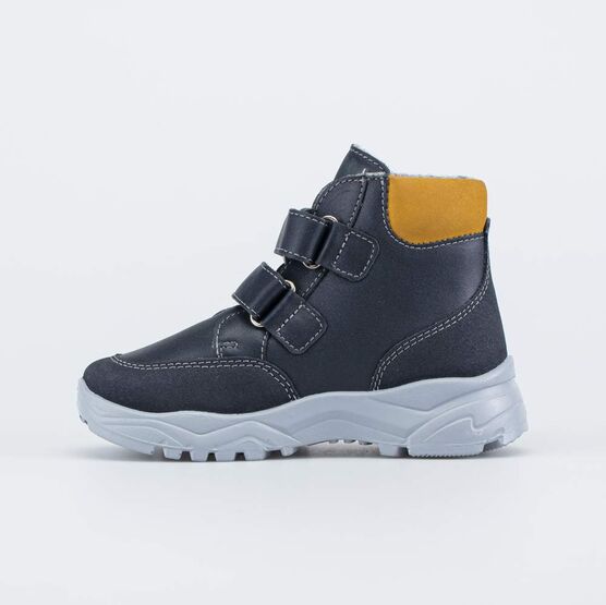 652190-32 Утепленные ботинки подростковые для мальчики син-жел фото №2