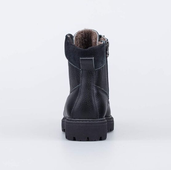 752207-54 Зимние ботинки подростковые для мальчики черный фото №5